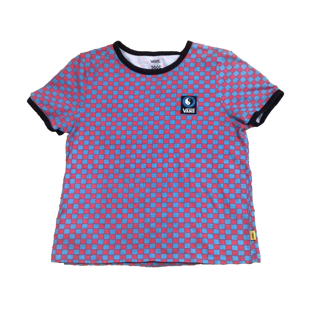 Vans Off The Wall T Shirt Checkered Large Youth 903A